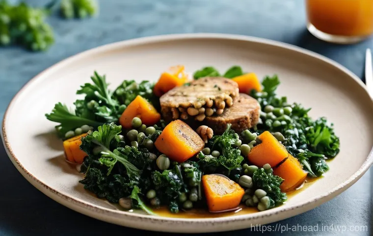 전문가가 추천하는 미래 식단 조합 - **Prompt: Personalized Nutrition in a Modern Polish Home**
    A bright, inviting image of a young P...